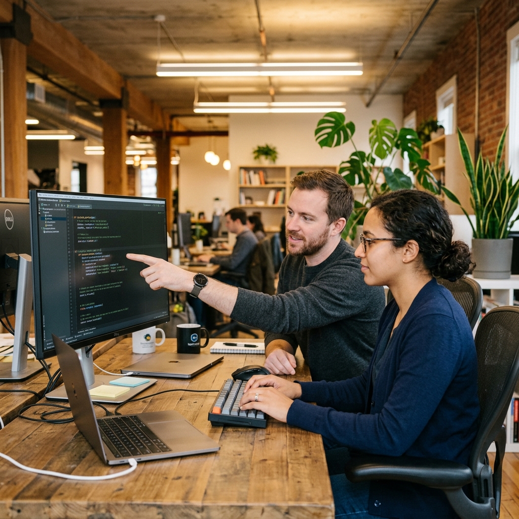 Pair programming session